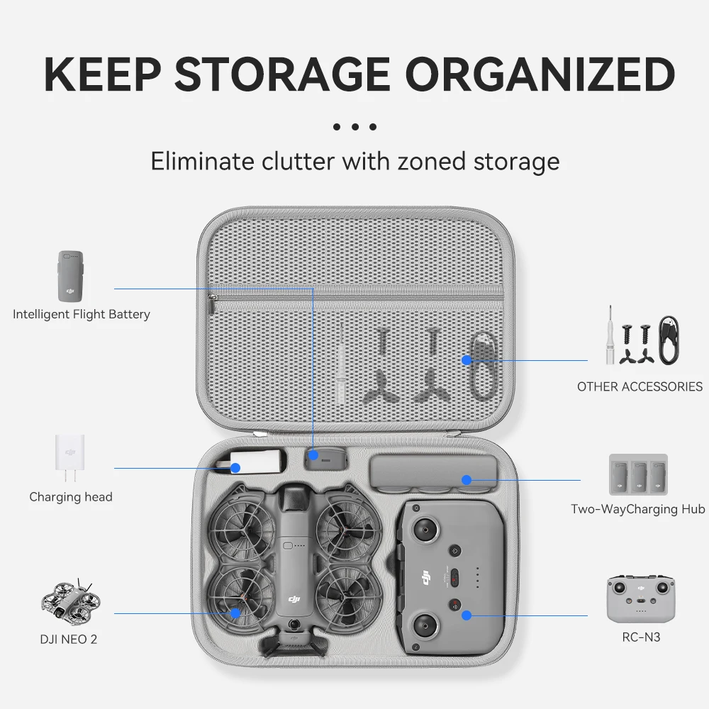 Travel Organizer Bag for DJI N - Drone Hard Shell Case review and price
